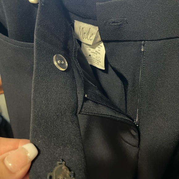 NWT Dress pants / slacks - navy size 16 petite, with tummy control - Picture 6 of 10